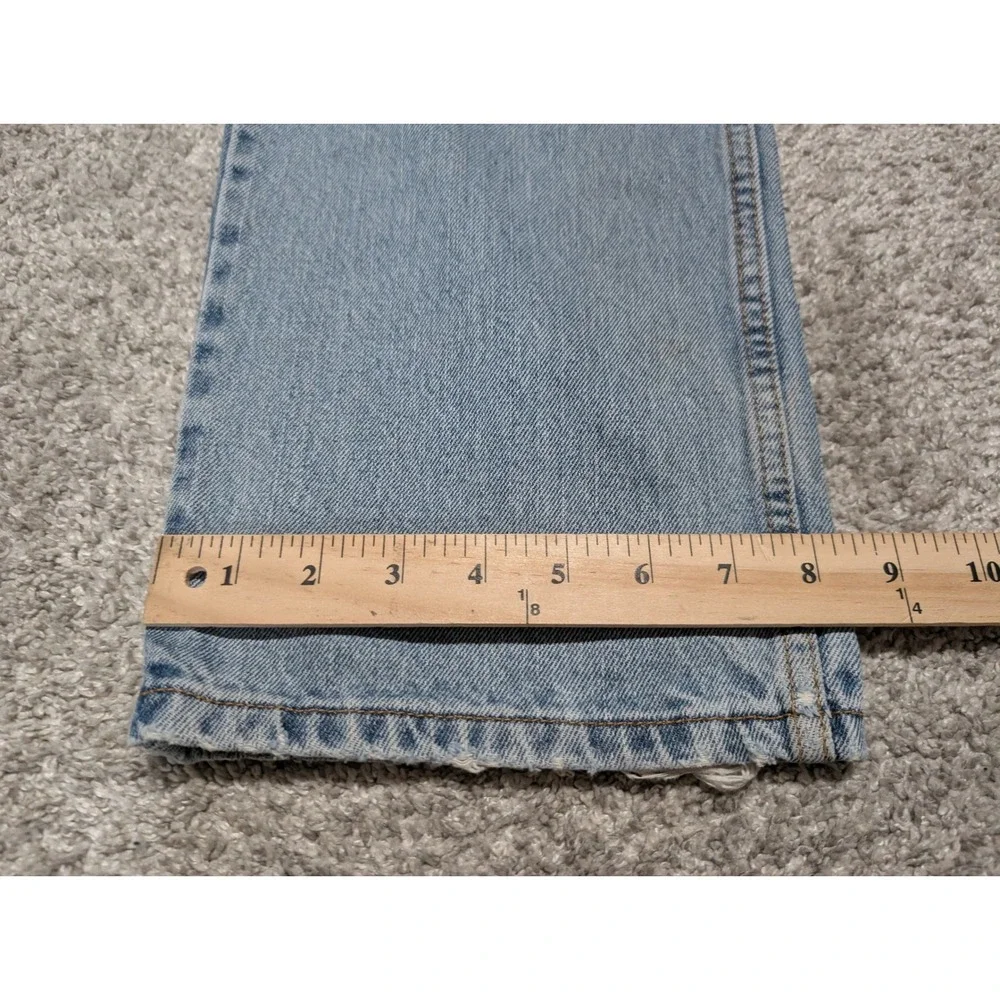 Levi's Jeans Mens 36x30 Blue 512 Slim Fit Distressed Light Wash Vintage Grunge‎